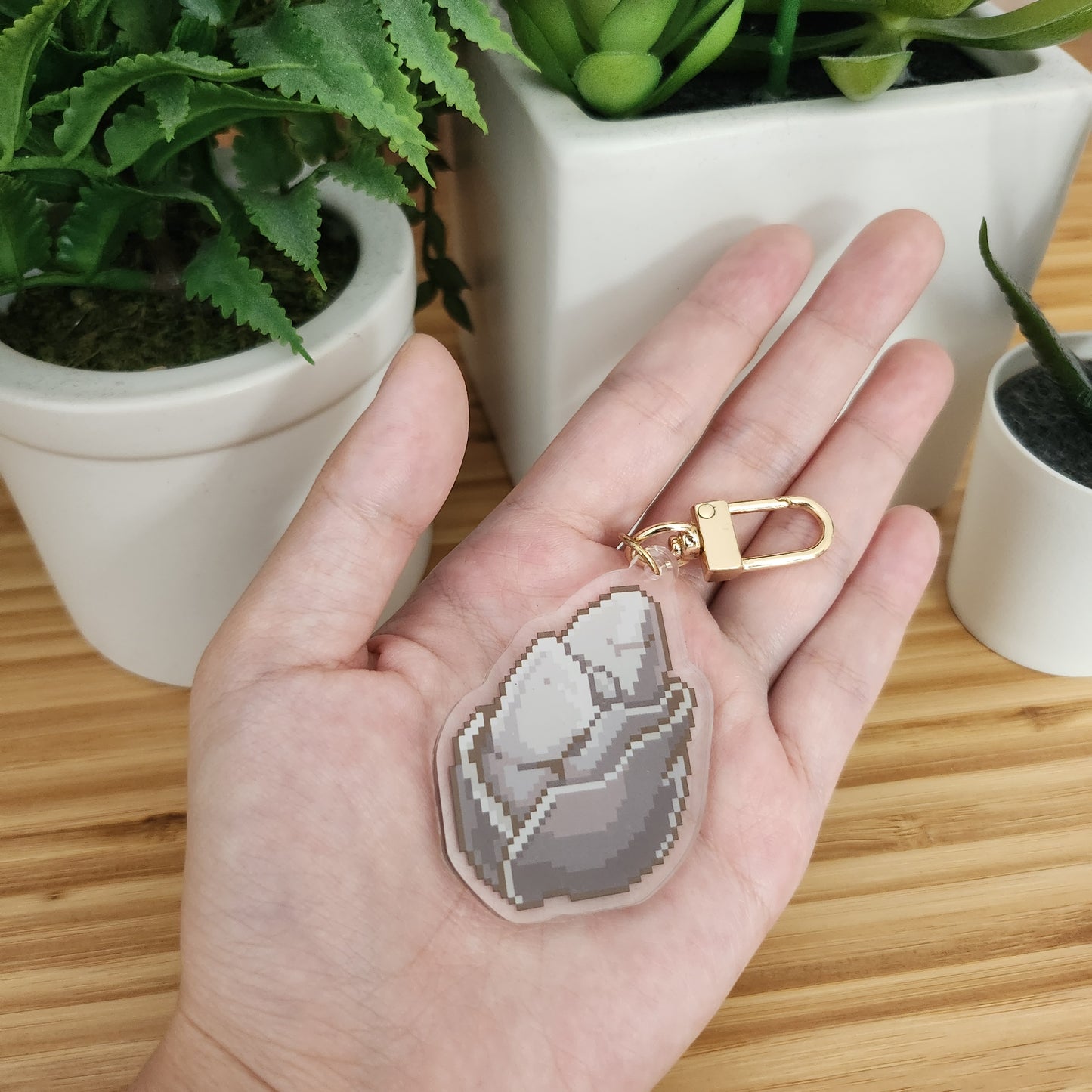 Sand Grease Pupa Keychain
