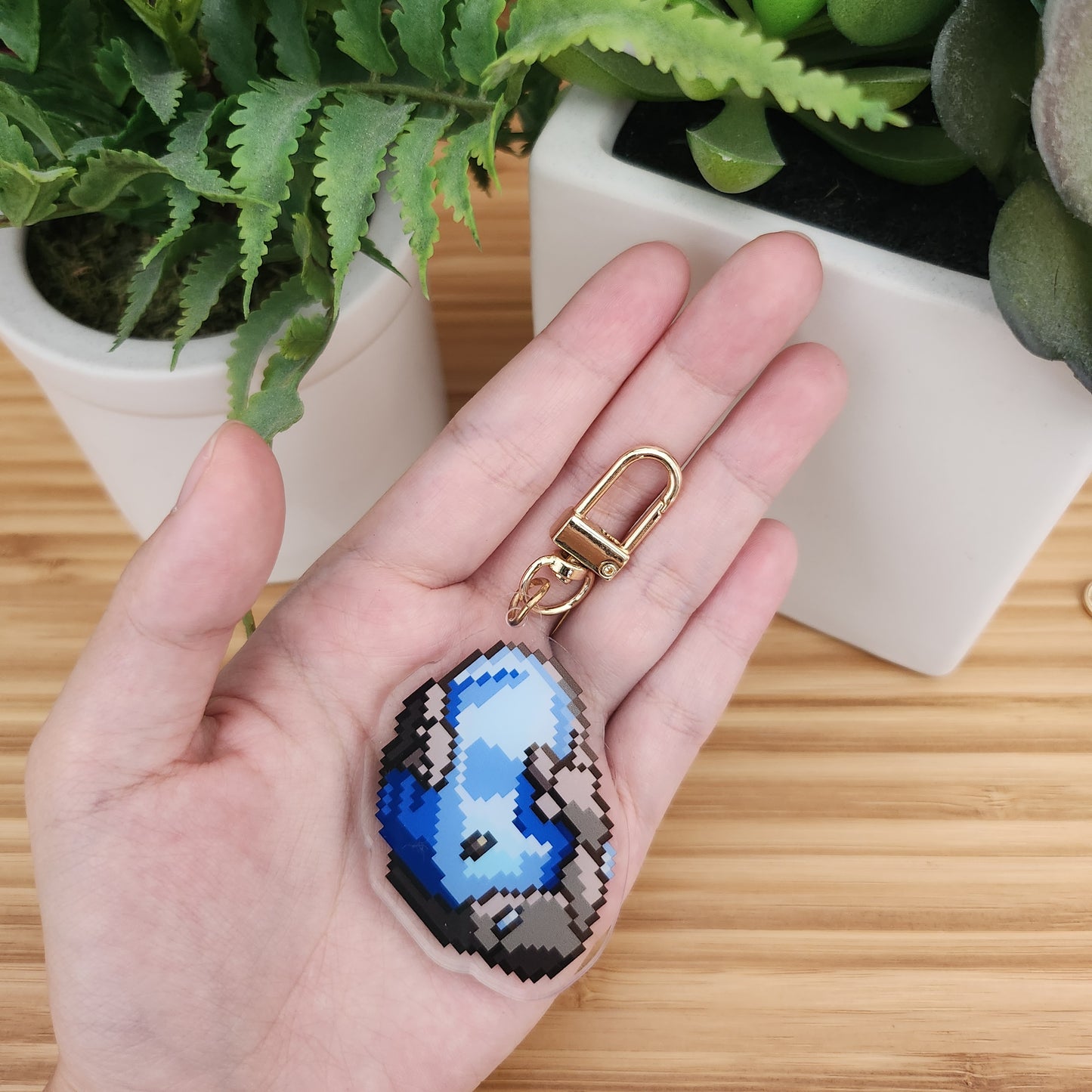 Noctilucous Jade Keychain