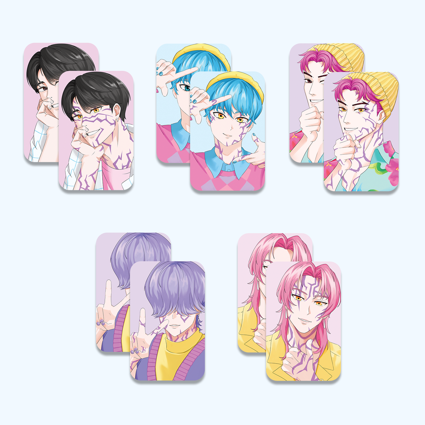 Saja Boys Lenticular Cards (Full Set)