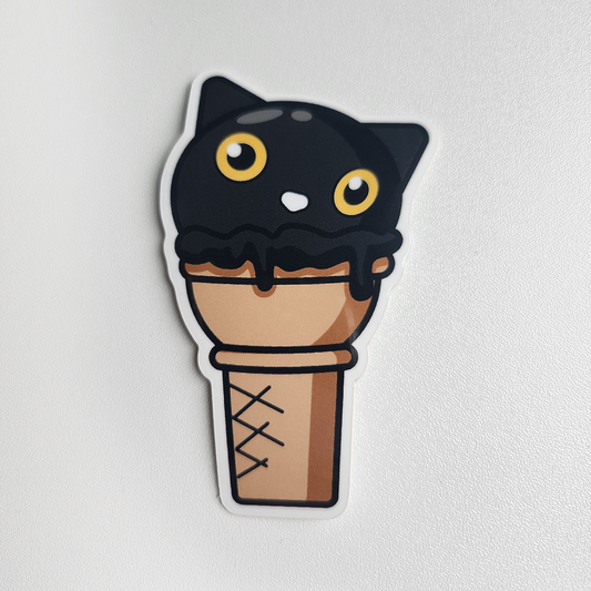 Ice Cream Cat Sticker